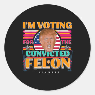 Adesivo Convicção das Eleições Americanas de Donald Trump