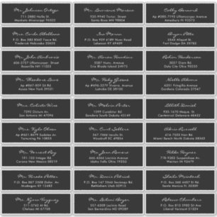 Adesivo Convidado para Casamento Negro e Branco da Caligra