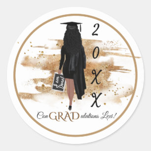 Adesivo Convite Africano para Licenciação Americana (Pele 