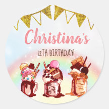 Convite de Aniversário do Louco Milkshake