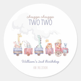 Adesivo Convite de Aniversário do Trem de Brinquedo, Todos