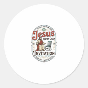 Adesivo Convite de Cadeira Vazia de Jesus Convite de Cadei