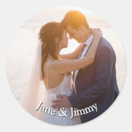 Adesivo Convite De Casamento De Arredondar Personalizado E
