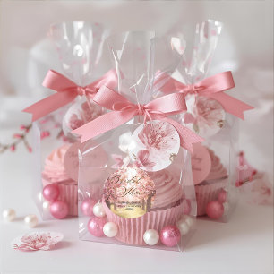 Adesivo Convite de Chá de Noiva Delícia de Flor de Cerejei