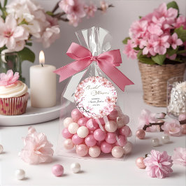 Adesivo Convite de Chá de Noiva Delight Cherry Blossom