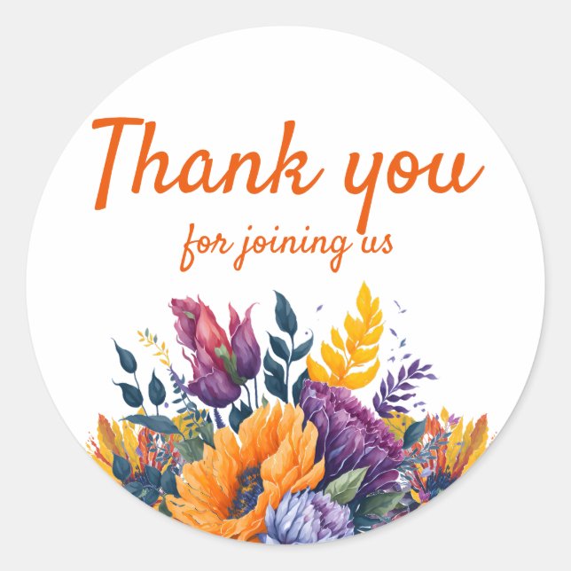 Adesivo Convite de Churrasco de Noiva com Girassol de Verã (Frente)