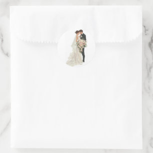 Adesivo Convite de Nikah Muçulmano Editável - Branco Verme