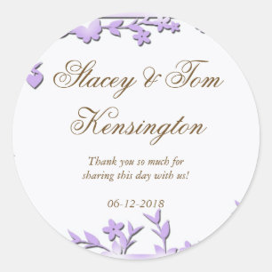 Adesivo Convite do casamento de Papel Picado - pombas