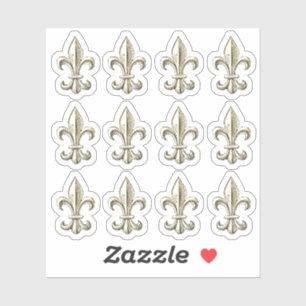 Adesivo Convite Elegante Vintage Fleur de Lis