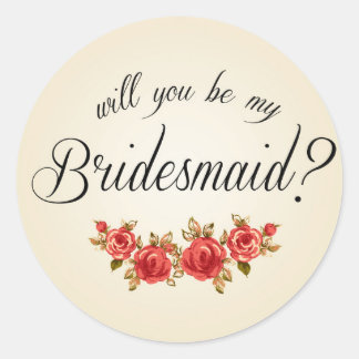 Adesivo Convite para Bridesmaid