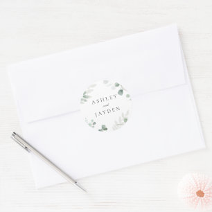 Adesivo Convite para Casamento da primavera Moderna