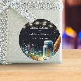 Adesivo Convite para Casamento Russo de Firefly Elegante