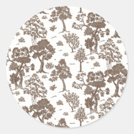 Adesivo Convites De Casamento Floral LILLIE Brown