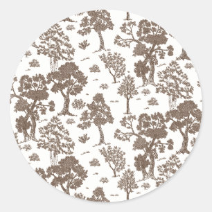 Adesivo Convites De Casamento Floral LILLIE Brown