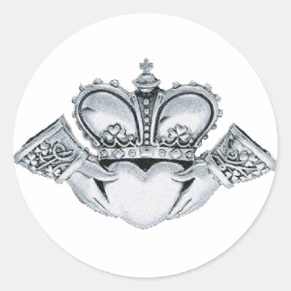 Adesivo Convites para Casamento Claddagh Envelope Selos