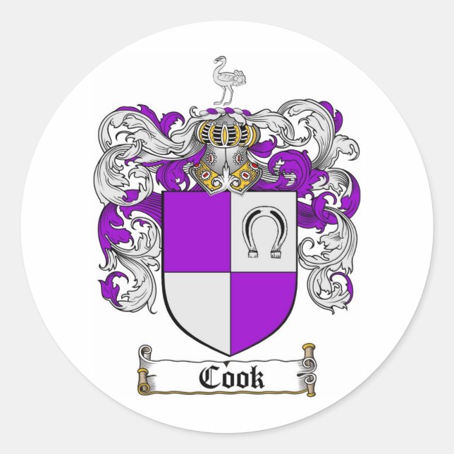 ADESIVO COOK FAMILY CREST - COOK CASACO DE ARMAS (Frente)