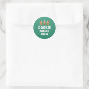 Adesivo Cookie Baking Crew Shirt Christmas Family Gingerbr