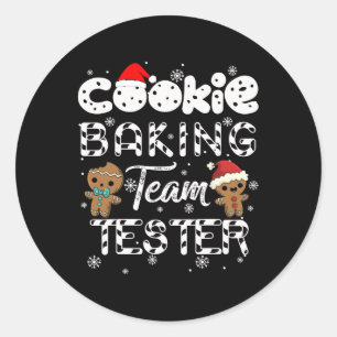 Adesivo Cookie Baking Team Tester Gingerpão Natal