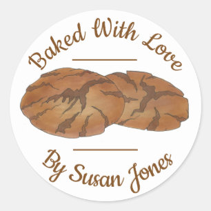 Adesivo Cookie com biscoito de gengibre de amor