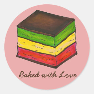 Adesivo Cookie de camada Sete com amor italiano