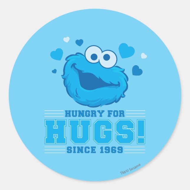 Adesivo Cookie Monster Hugs (Frente)