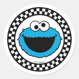 Adesivo Cookie Monster Xadrez