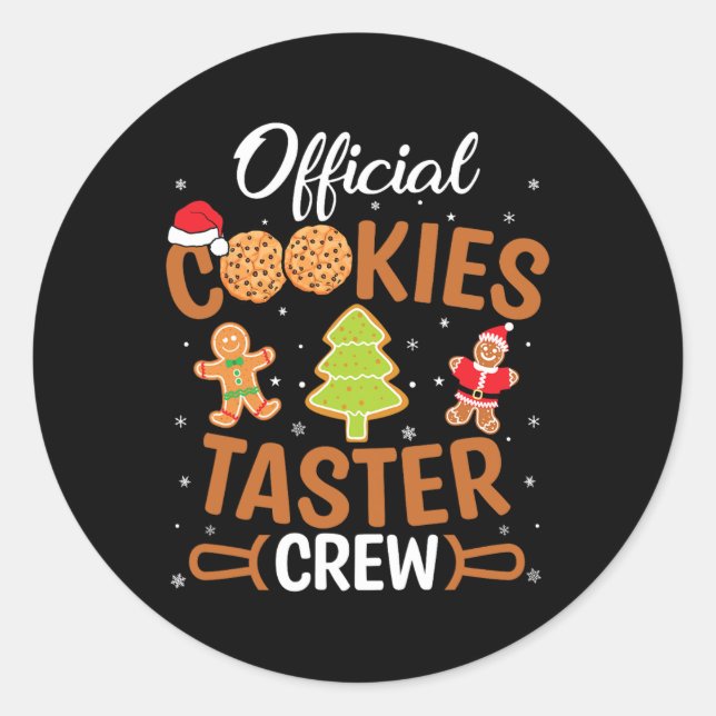 Adesivo Cookie Oficial Taster Crew Baking Baker (Frente)