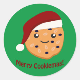 Adesivo Cookiemas de feliz cookie de Natal