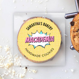 Adesivo Cookies Bolo de Bolo de Bolo com Pop de Arte Básic