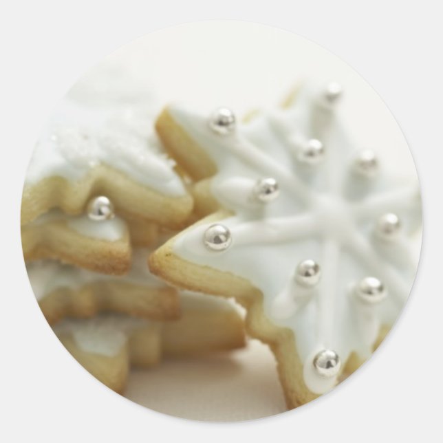 Adesivo Cookies com Flocos de Neve (Frente)