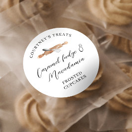 Adesivo Cookies de Cupcakes de pastelaria de Whisk com Aqu