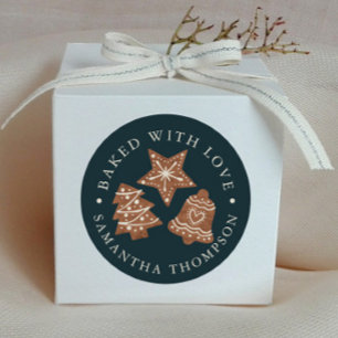 Adesivo Cookies de Natal cozidos com amor