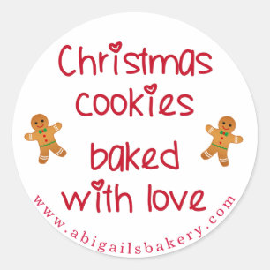 Adesivo Cookies de Natal cozidos com Homens Adorados