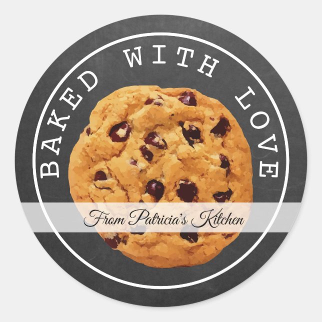 Adesivo Cookies de Natal cozidos com quadro de amor (Frente)