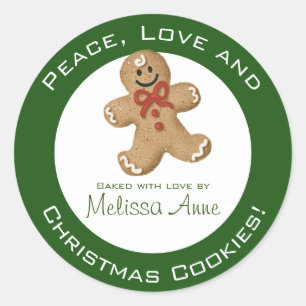 Adesivo Cookies de Natal cozidos por