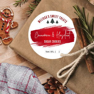 Adesivo Cookies de Natal Deserto Flavor Festivo Vermelho V