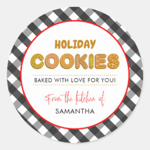 Adesivo Cookies de Natal Feriados da Cozinha de
