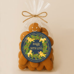Adesivo Cookies De Natal Personalizados