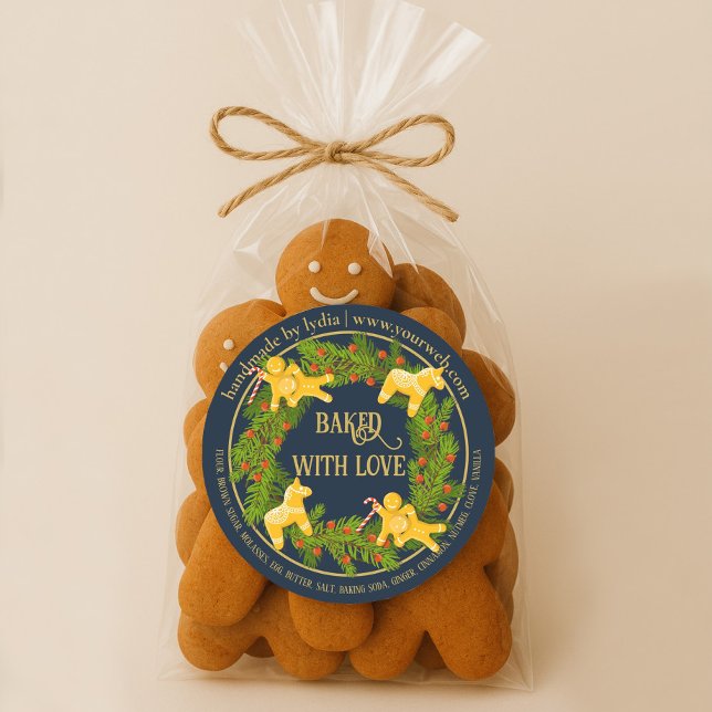 Adesivo Cookies De Natal Personalizados (Criador carregado)