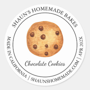 Adesivo Cookies frescos cozinhando rótulo moderno