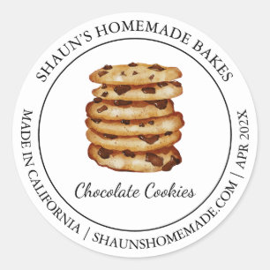 Adesivo Cookies frescos cozinhando rótulo moderno