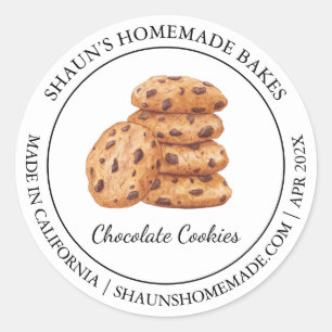 Adesivo Cookies frescos cozinhando rótulo moderno
