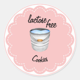 Adesivo Cookies isentos de lactose