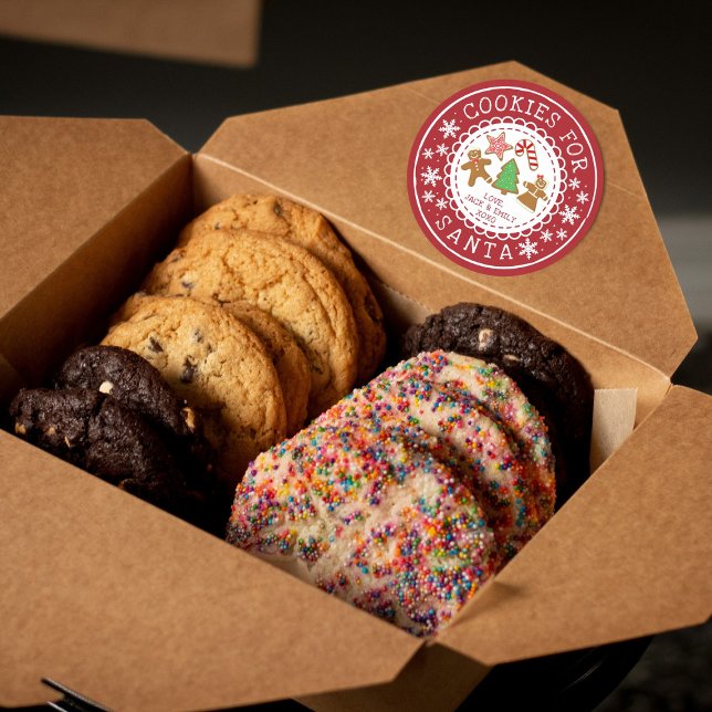 Adesivo Cookies Para Papais noeis (Criador carregado)