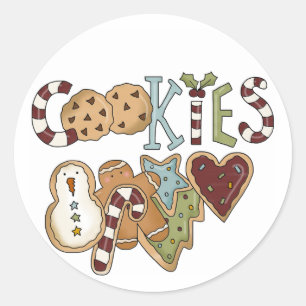 Adesivo Cookies para Papais noeis e presentes
