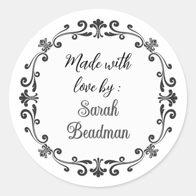 Adesivo Cooking Food Made With Love by Label Sticker (Frente)