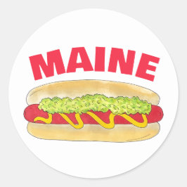 Adesivo Cookout de Comida Portland ME do Hotdog do Snapper