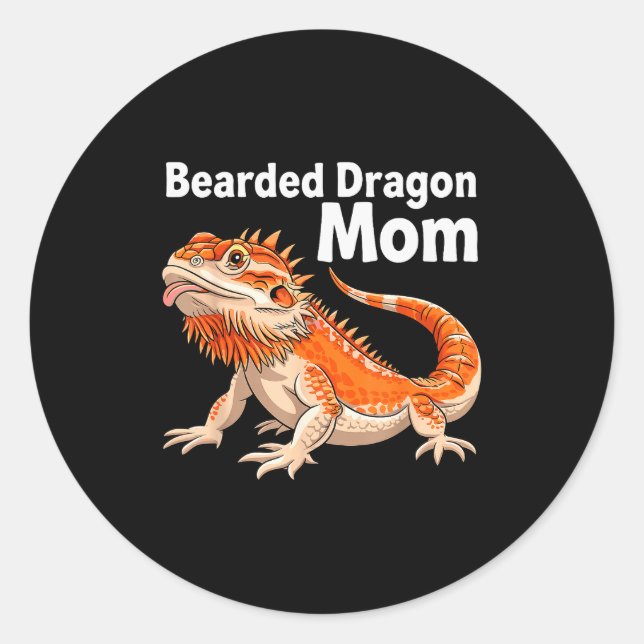 Adesivo Cool Bearded Dragon Art For Women Girls Bearded Dr (Frente)