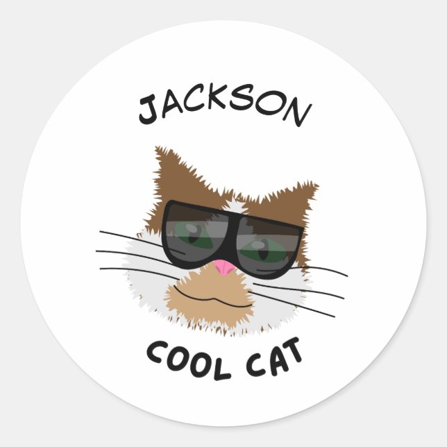 Adesivo Cool Cat (Frente)