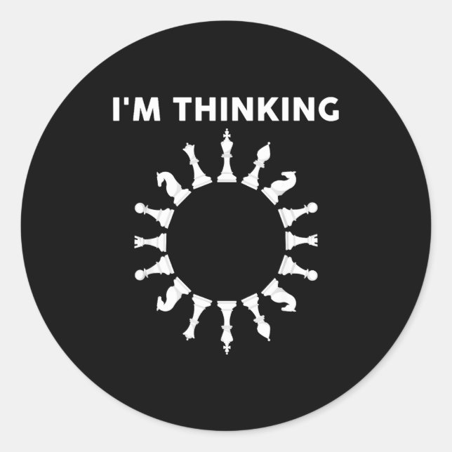 Adesivo Cool Chess Art For Men Women Kids Chess Player Che (Frente)